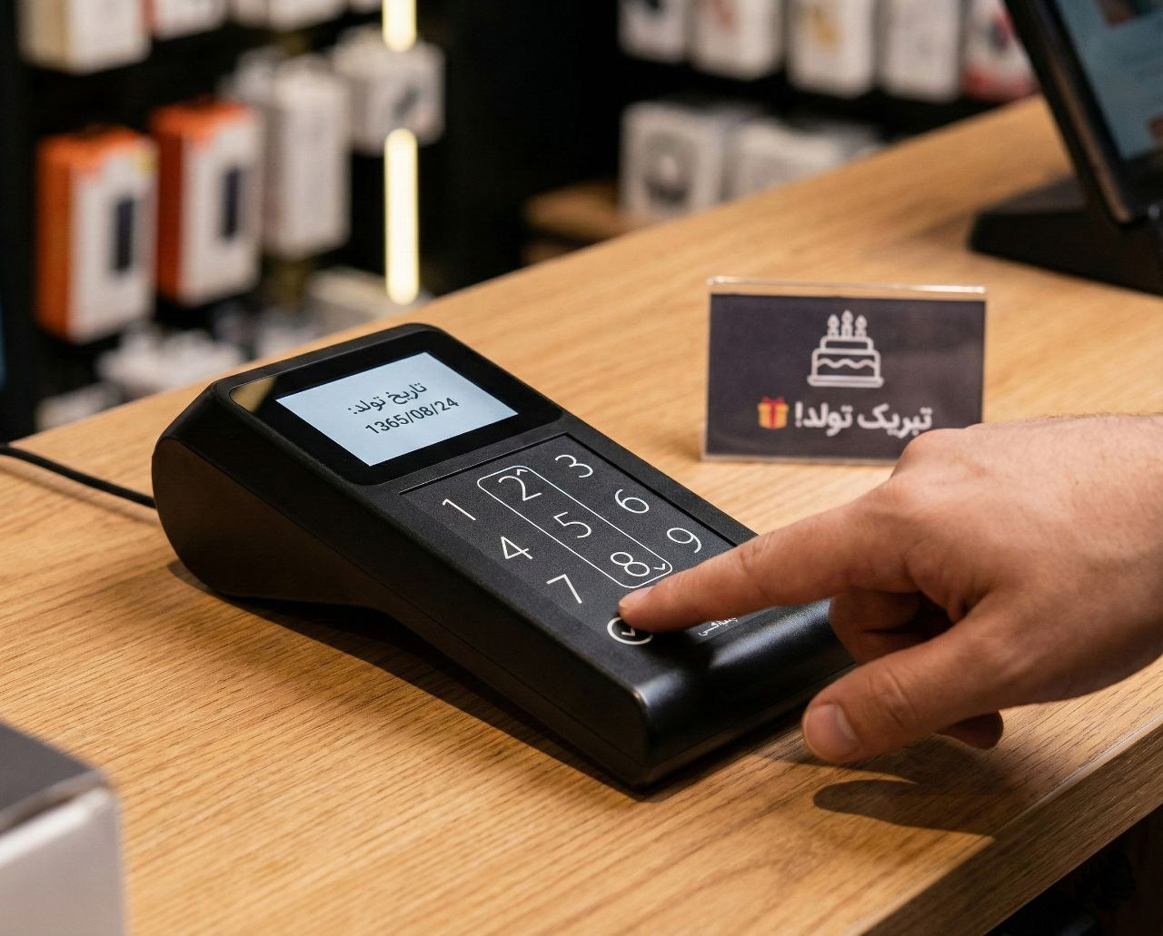 ثبت تاریخ تولد از طریق دستگاه